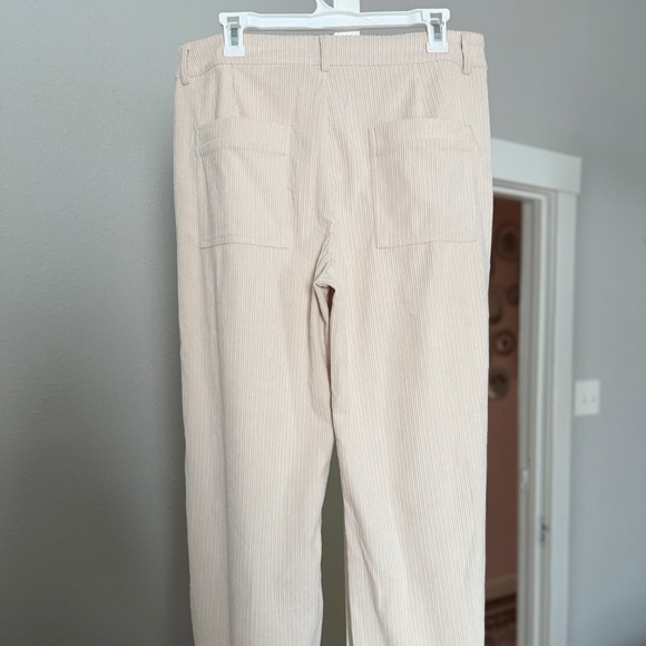 Compañía Fantástica Cream Corduroy Wide Leg Trousers, XL - Picture 4 of 5